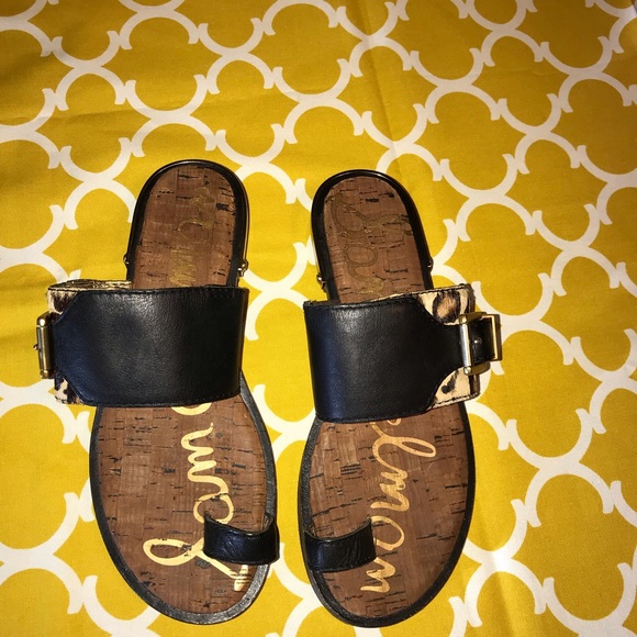 Sam Edelman | Leather Leopard Flynn Sandals 6M - Picture 3 of 8